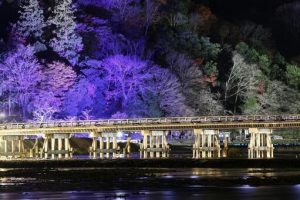 渡月橋ライトアップ